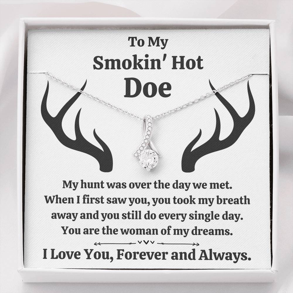 TO MY SMOKIN HOT DOE "DREAMS" ALLURING BEAUTY NECKLACE GIFT SET - ON CLOUD NINE GIFTS