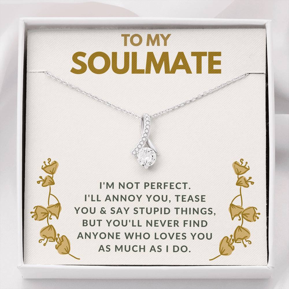 TO MY SOULMATE "TEASE YOU" ALLURING BEAUTY NECKLACE GIFT SET - ON CLOUD NINE GIFTS