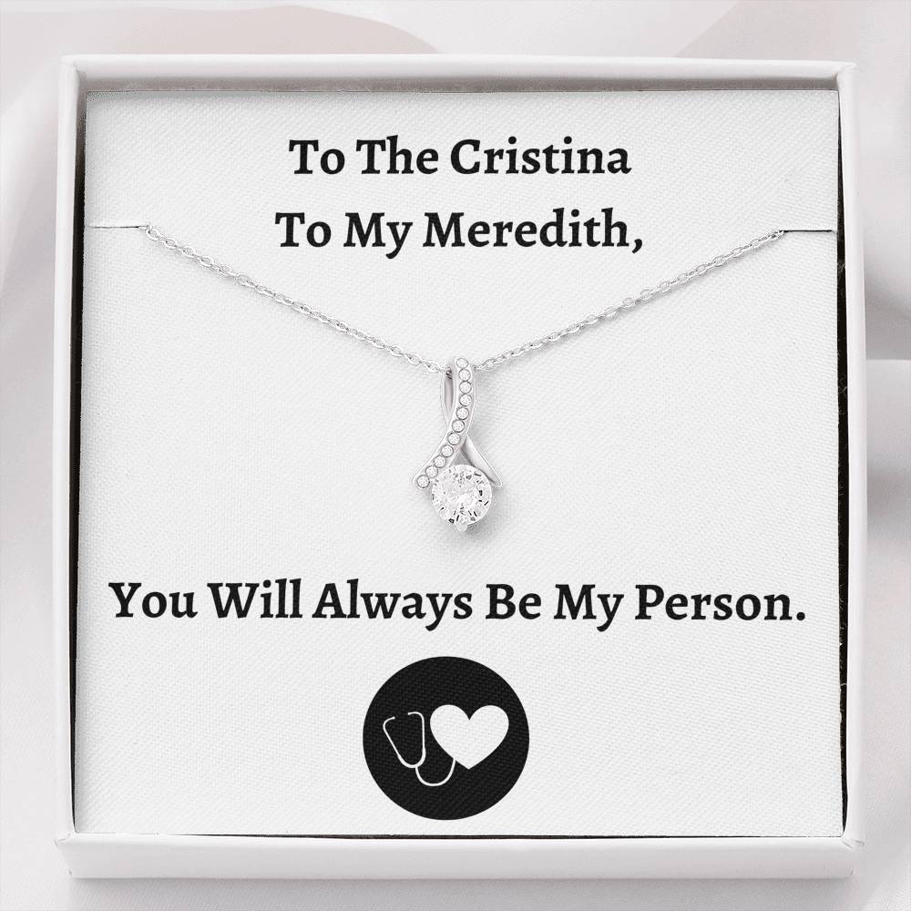 TO MY PERSON "CRISTINA AND MEREDITH" ALLURING BEAUTY NECKLACE GIFT SET - ON CLOUD NINE GIFTS