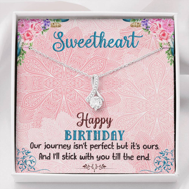 TO MY SWEETHEART "OUR JOURNEY" ALLURING BEAUTY NECKLACE BIRTHDAY GIFT SET - ON CLOUD NINE GIFTS