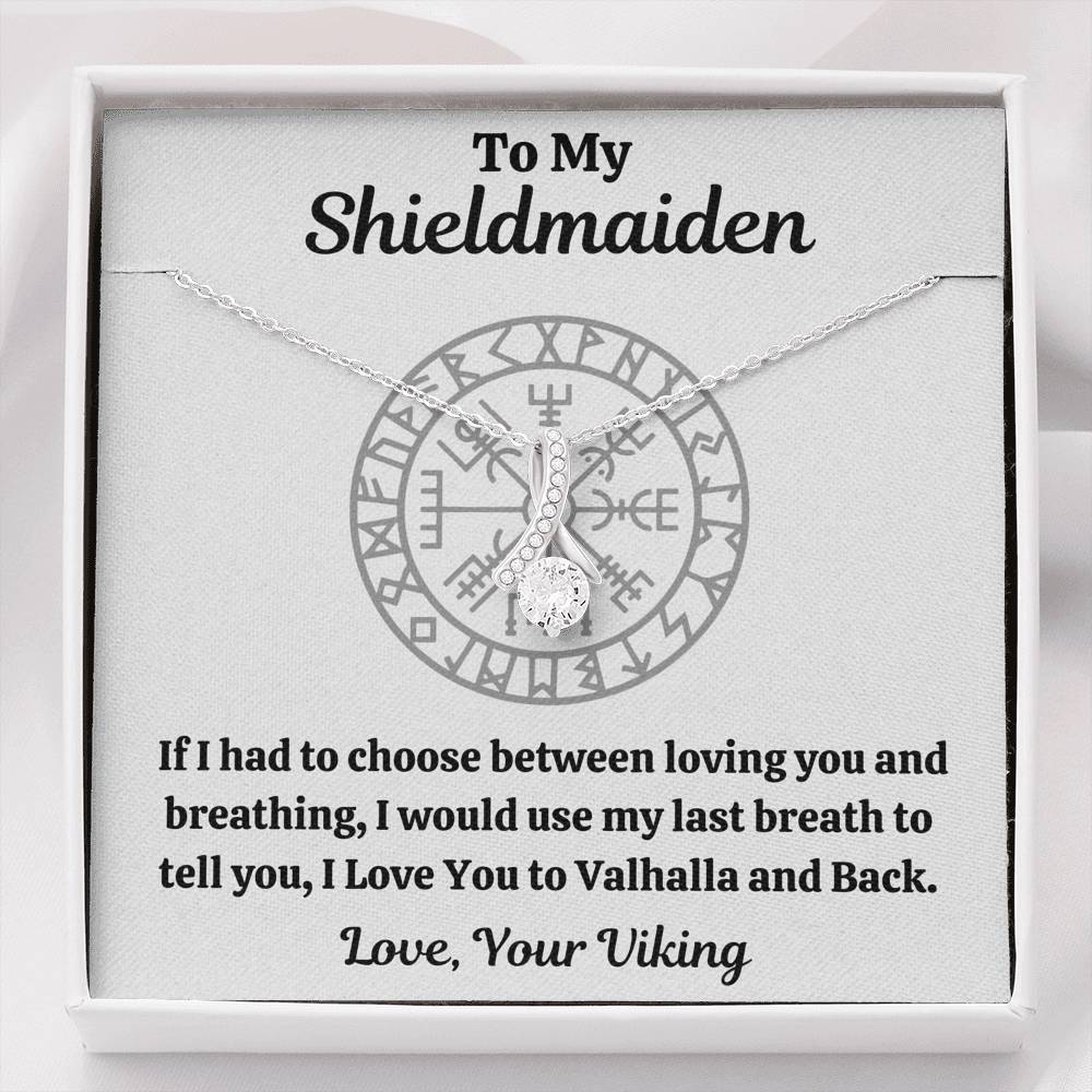 TO MY SHIELDMAIDEN "BREATHING" ALLURING BEAUTY NECKLACE GIFT SET - ON CLOUD NINE GIFTS