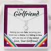 TO MY GIRLFRIEND "LOVE, YOUR GIRLFRIEND" ALLURING BEAUTY NECKLACE GIFT SET - ON CLOUD NINE GIFTS