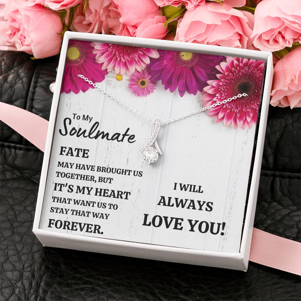 TO MY SOULMATE "IT'S MY HEART" ALLURING BEAUTY NECKLACE GIFT SET - ON CLOUD NINE GIFTS
