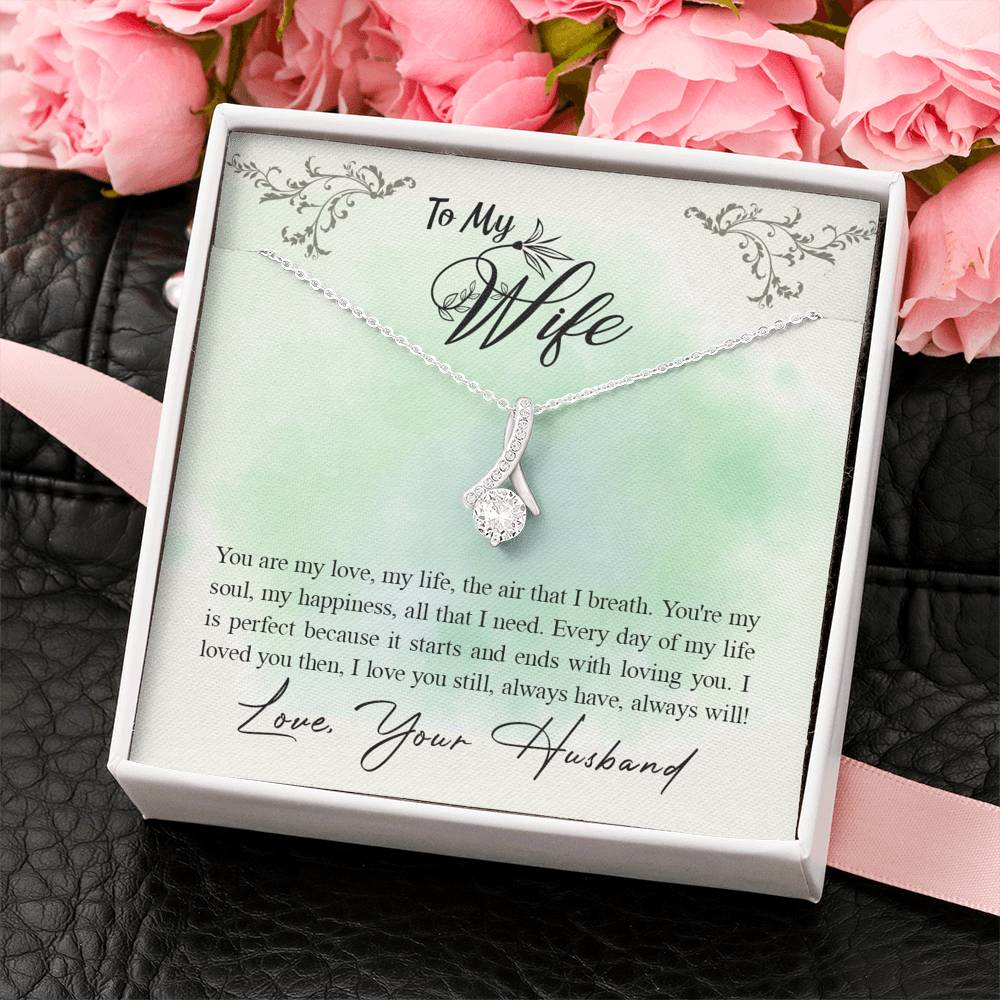 TO MY WIFE "ALL THAT I NEED" ALLURING BEAUTY NECKLACE GIFT SET - ON CLOUD NINE GIFTS