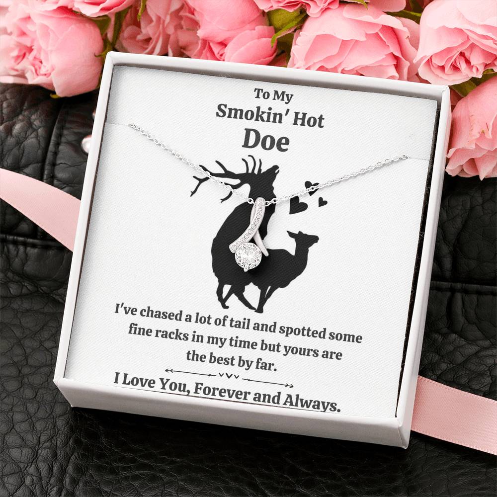 TO MY SMOKIN HOT DOE "TAIL" ALLURING BEAUTY NECKLACE GIFT SET - ON CLOUD NINE GIFTS