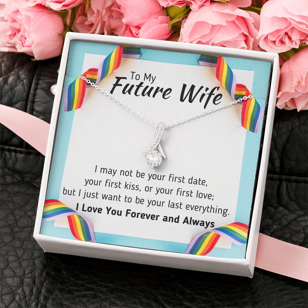 TO MY FUTURE WIFE LGBT ALLURING BEAUTY NECKLACE GIFT SET - ON CLOUD NINE GIFTS