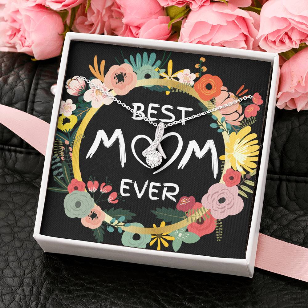 BEST MOM EVER ALLURING BEAUTY NECKLACE GIFT SET - ON CLOUD NINE GIFTS