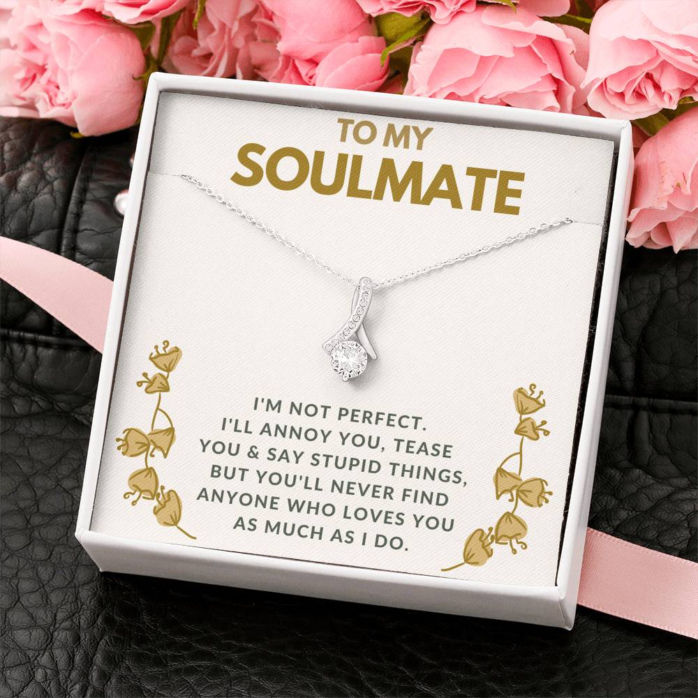 TO MY SOULMATE "TEASE YOU" ALLURING BEAUTY NECKLACE GIFT SET - ON CLOUD NINE GIFTS
