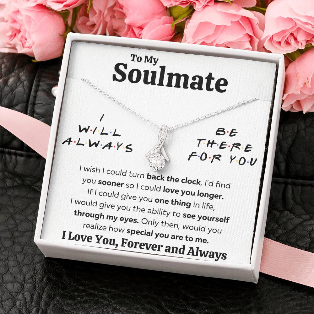 TO MY SOULMATE "THERE FOR YOU - MY EYES" ALLURING BEAUTY NECKLACE GIFT SET - ON CLOUD NINE GIFTS