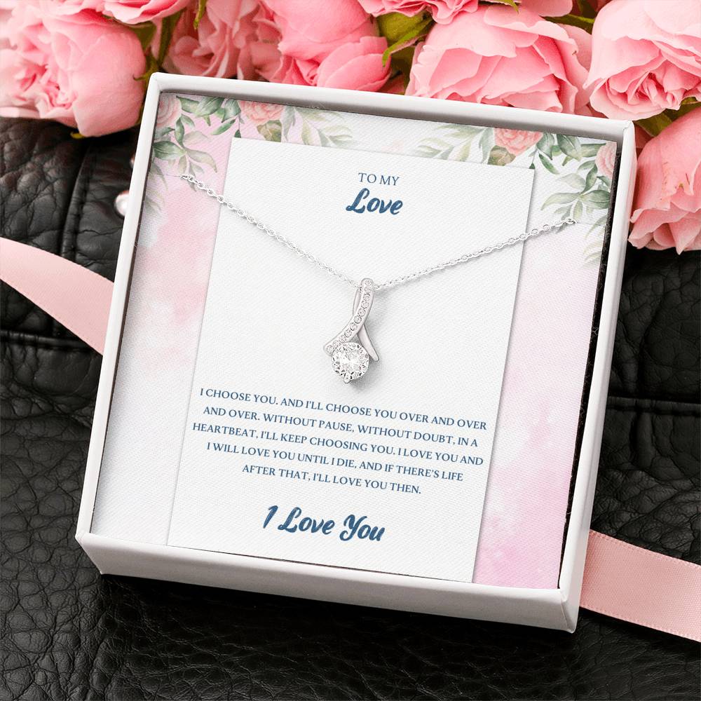 TO MY LOVE "CHOOSE-PB" ALLURING BEAUTY NECKLACE GIFT SET - ON CLOUD NINE GIFTS