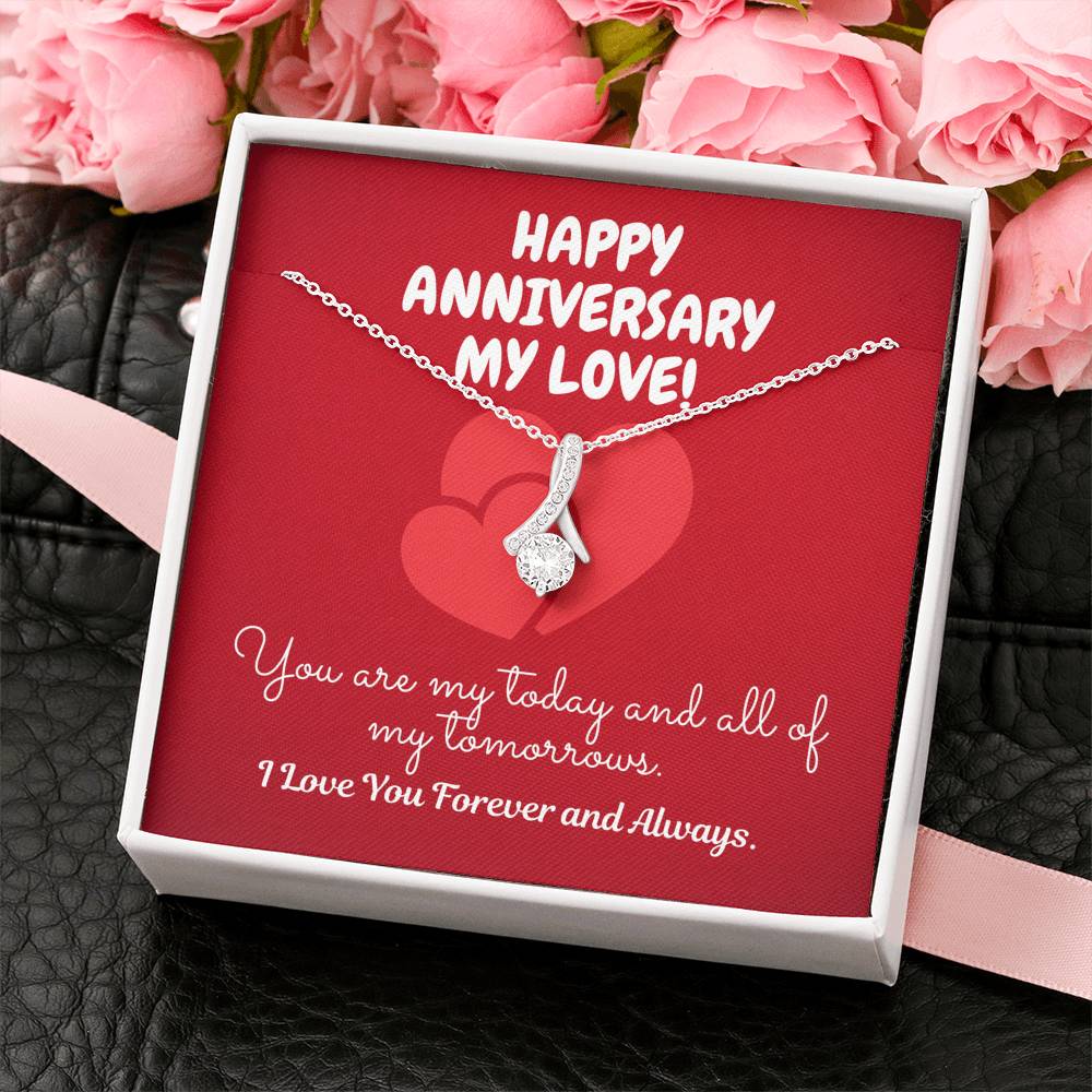 TO MY LOVE "TOMORROW" ALLURING BEAUTY NECKLACE ANNIVERSARY GIFT SET - ON CLOUD NINE GIFTS