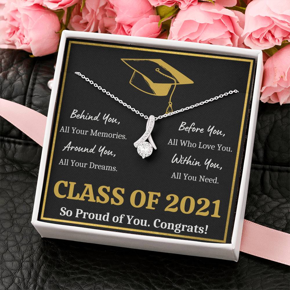 GRADUATION ALL YOU NEED GOLD ALLURING BEAUTY NECKLACE GIFT SET - ON CLOUD NINE GIFTS