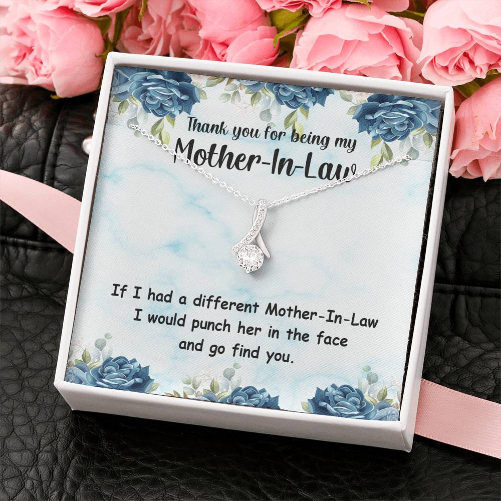TO MY MOTHER IN LAW "PUNCH-SO" ALLURING BEAUTY NECKLACE GIFT SET - ON CLOUD NINE GIFTS