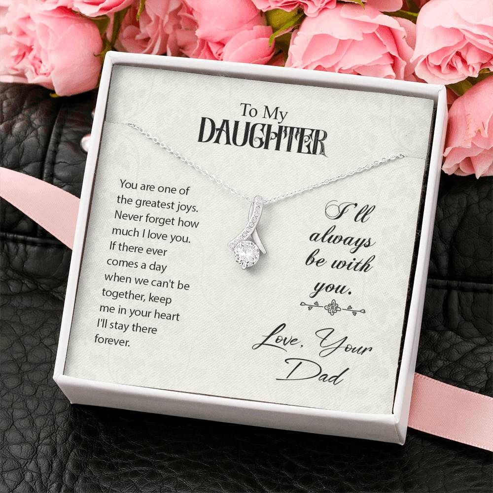 TO MY DAUGHTER "GREATEST JOYS" ALLURING BEAUTY NECKLACE GIFT SET - ON CLOUD NINE GIFTS