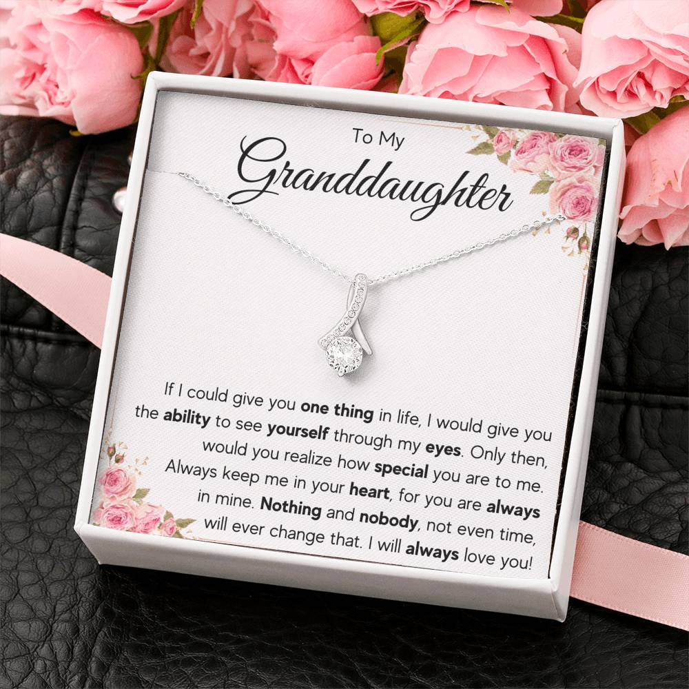 TO MY GRANDDAUGHTER EYES ALLURING NECKLACE GIFT SET - ON CLOUD NINE GIFTS