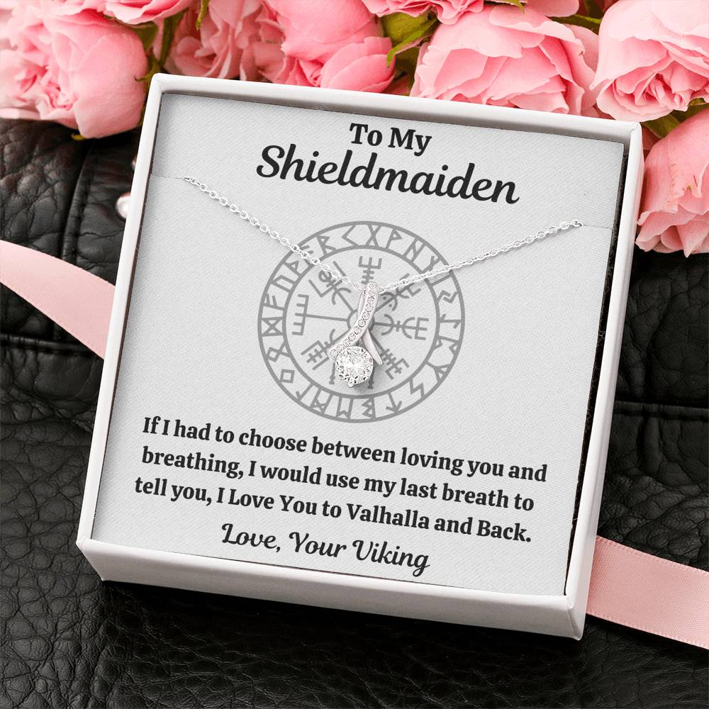 TO MY SHIELDMAIDEN "BREATHING" ALLURING BEAUTY NECKLACE GIFT SET - ON CLOUD NINE GIFTS