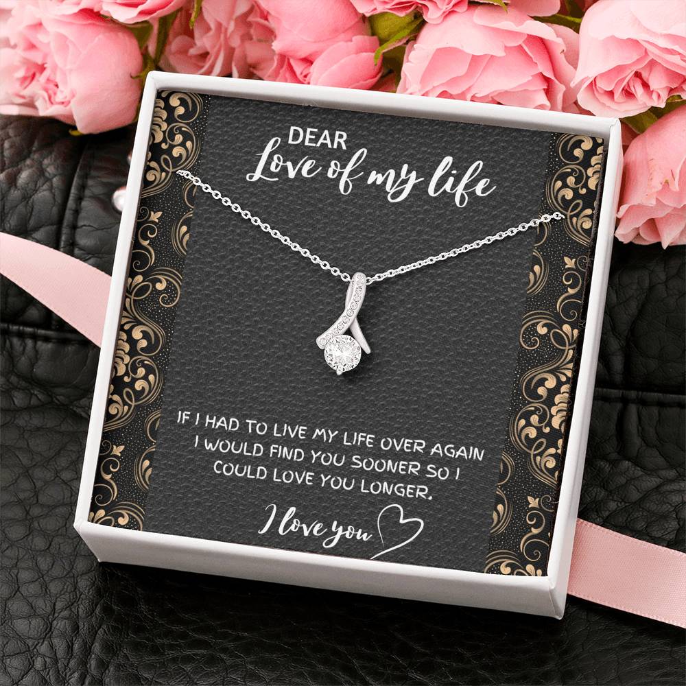 DEAR LOVE OF MY LIFE ALLURING BEAUTY NECKLACE GIFT SET - ON CLOUD NINE GIFTS