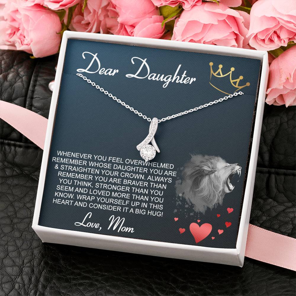 DEAR DAUGHTER "CROWN" ALLURING BEAUTY NECKLACE GIFT SET - ON CLOUD NINE GIFTS