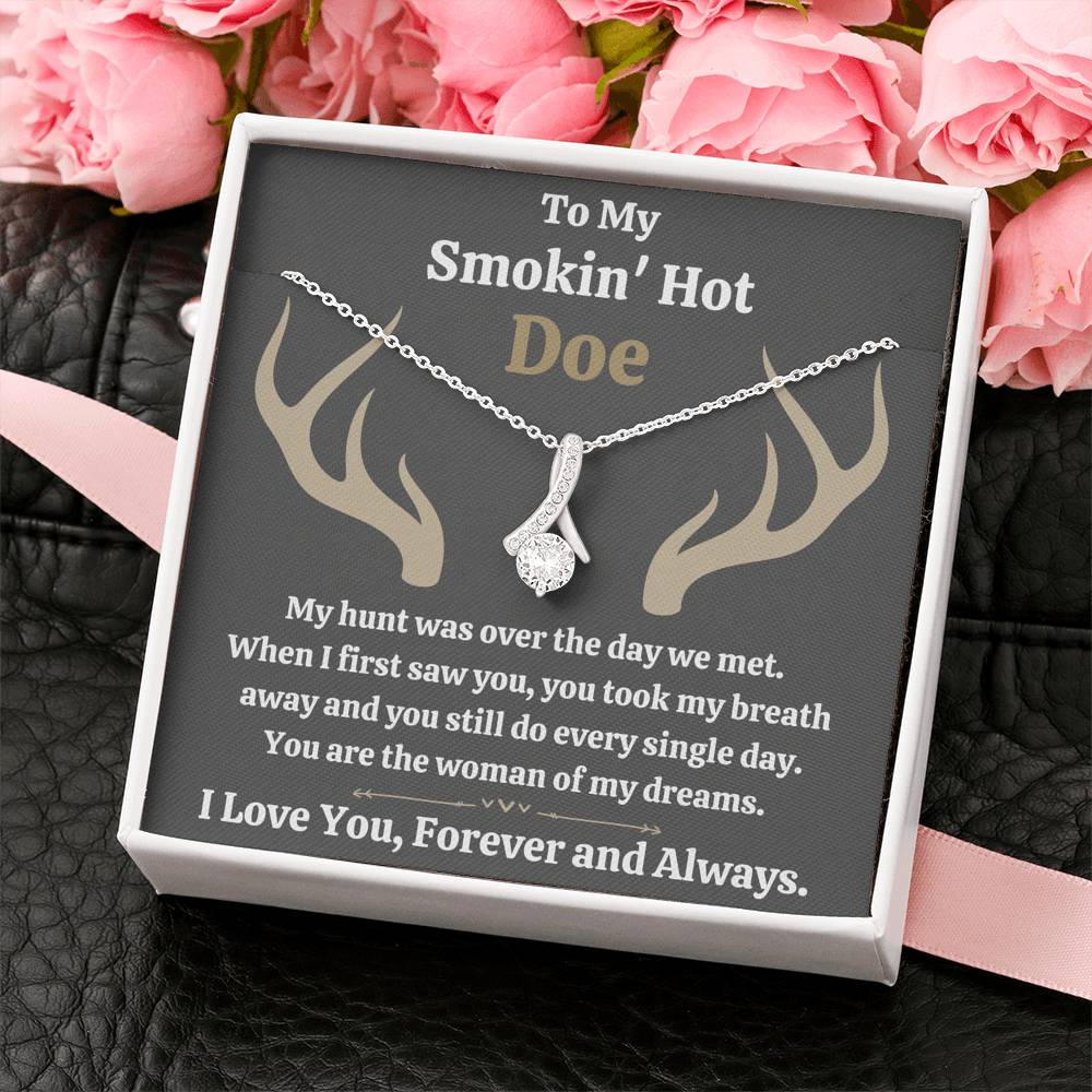 TO MY SMOKIN HOT DOE "DREAMS - DARK" ALLURING BEAUTY NECKLACE GIFT SET - ON CLOUD NINE GIFTS