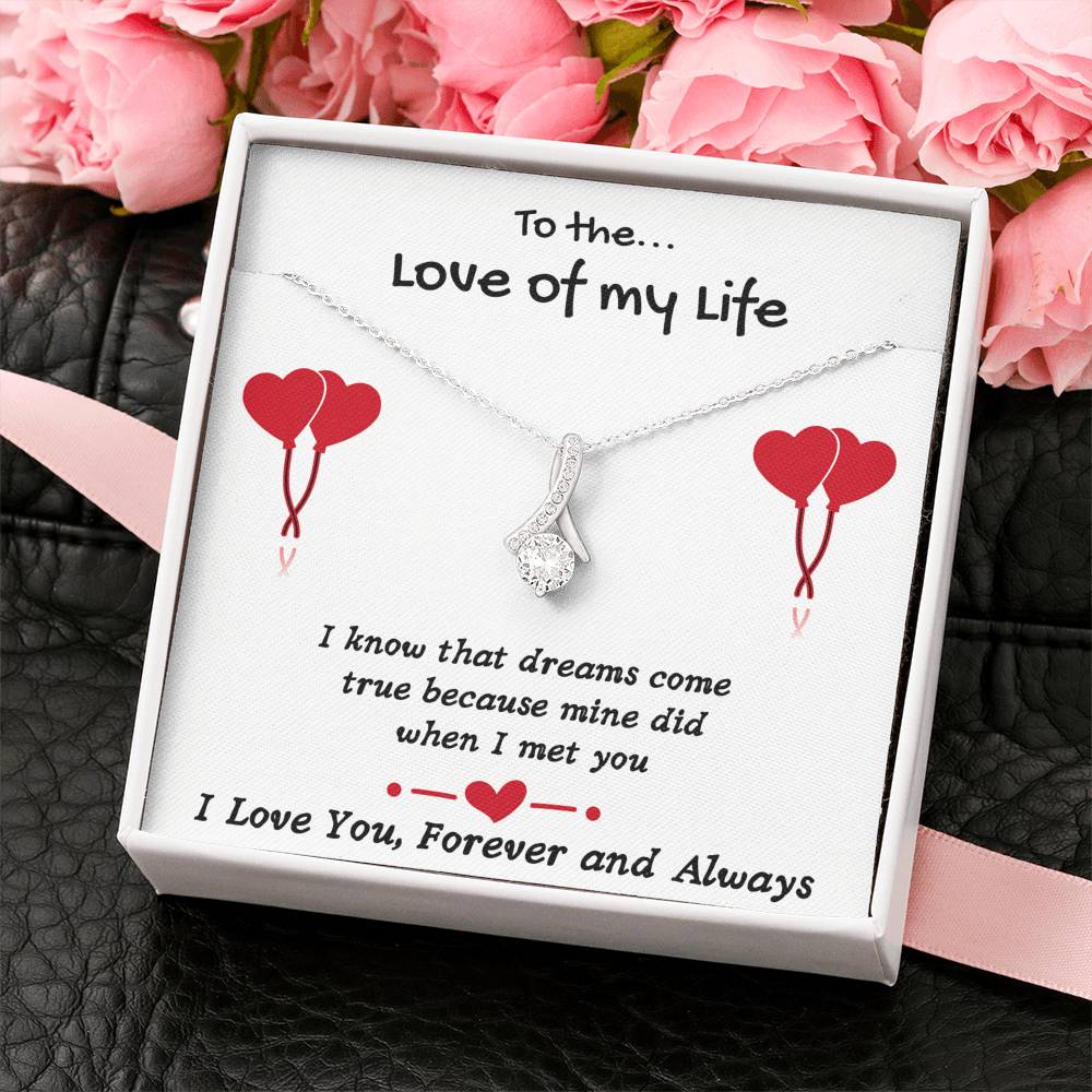 TO THE LOVE OF MY LIFE ALLURING BEAUTY NECKLACE GIFT SET - ON CLOUD NINE GIFTS