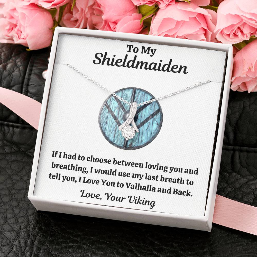 TO MY SHIELDMAIDEN "BREATHING - BLUE" ALLURING BEAUTY NECKLACE GIFT SET - ON CLOUD NINE GIFTS