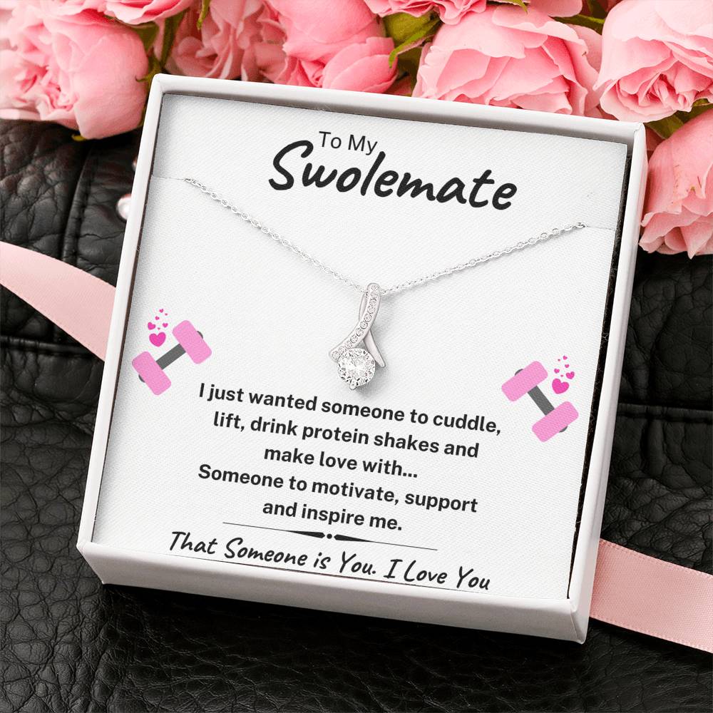 TO MY SWOLEMATE "SOMEONE TO" ALLURING BEAUTY NECKLACE GIFT SET - ON CLOUD NINE GIFTS