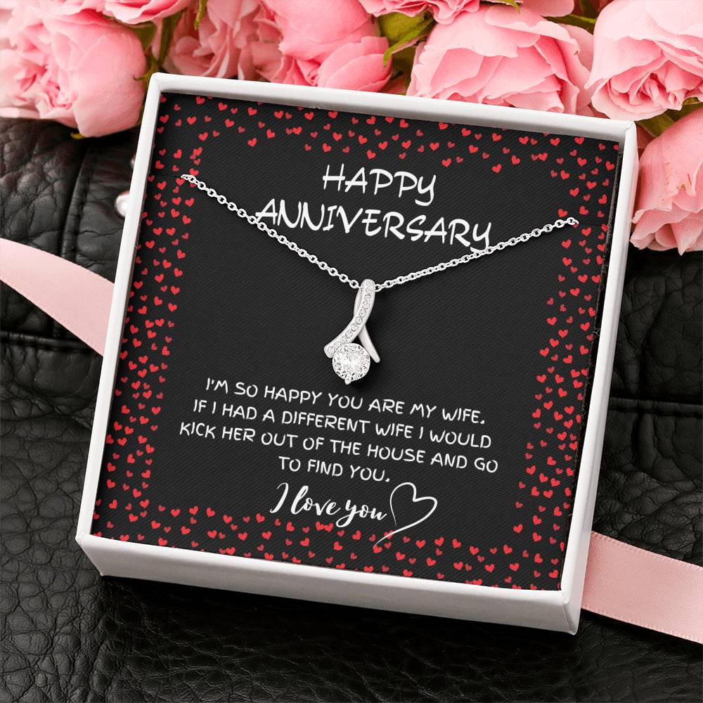 HAPPY ANNIVERSARY ALLURING BEAUTY NECKLACE GIFT SET - ON CLOUD NINE GIFTS