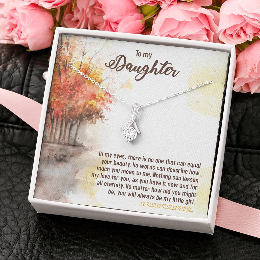 TO MY DAUGHTER "EQUAL YOUR BEAUTY - FALL" ALLURING BEAUTY NECKLACE GIFT SET - ON CLOUD NINE GIFTS