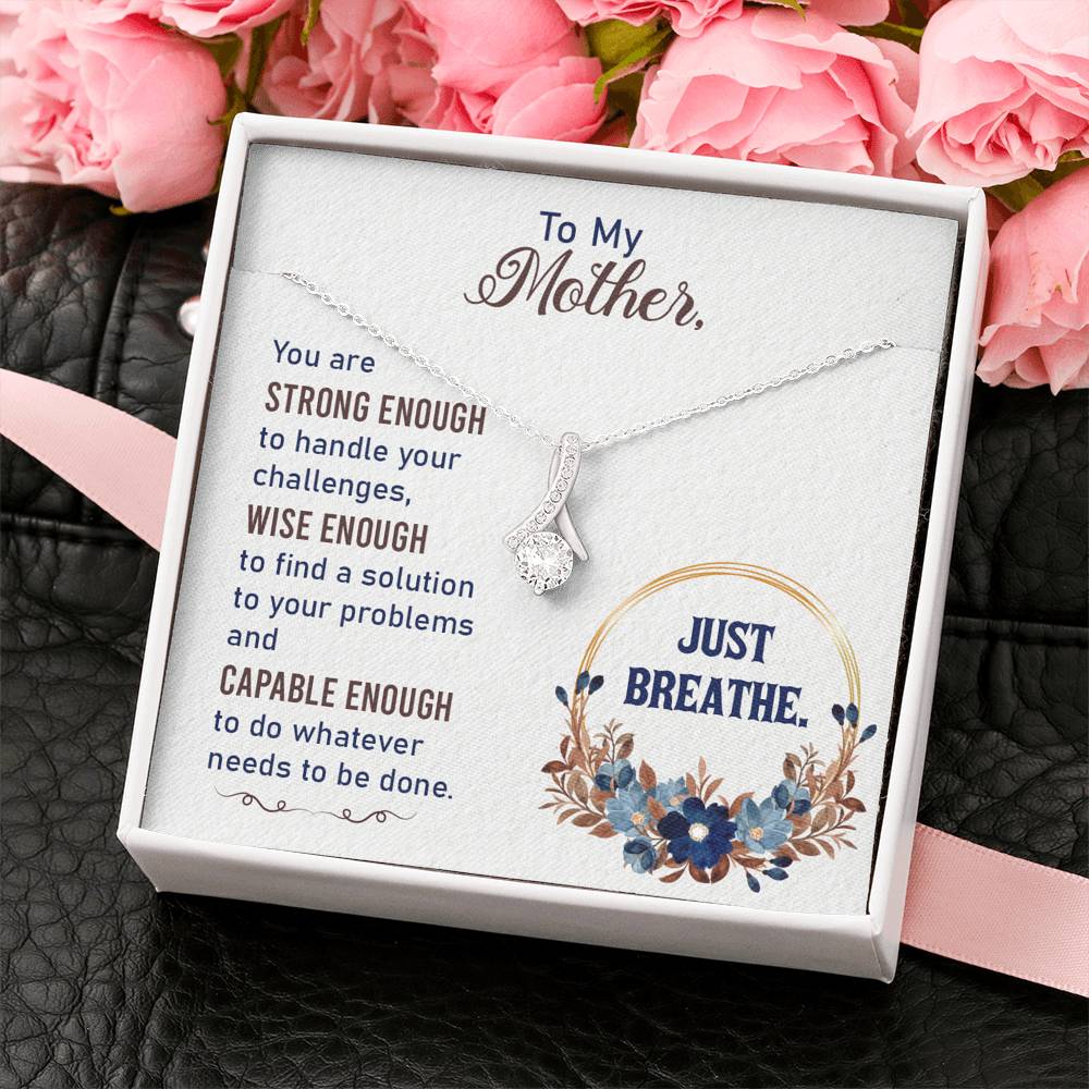 TO MY MOTHER "BREATHE-SO" ALLURING BEAUTY NECKLACE GIFT SET - ON CLOUD NINE GIFTS