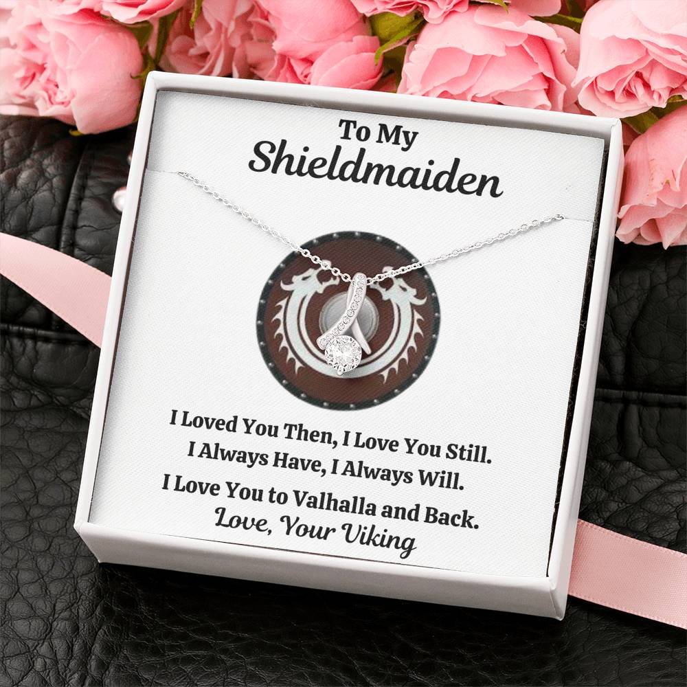 TO MY SHIELDMAIDEN "ALWAYS WILL - RED" ALLURING BEAUTY NECKLACE GIFT SET - ON CLOUD NINE GIFTS