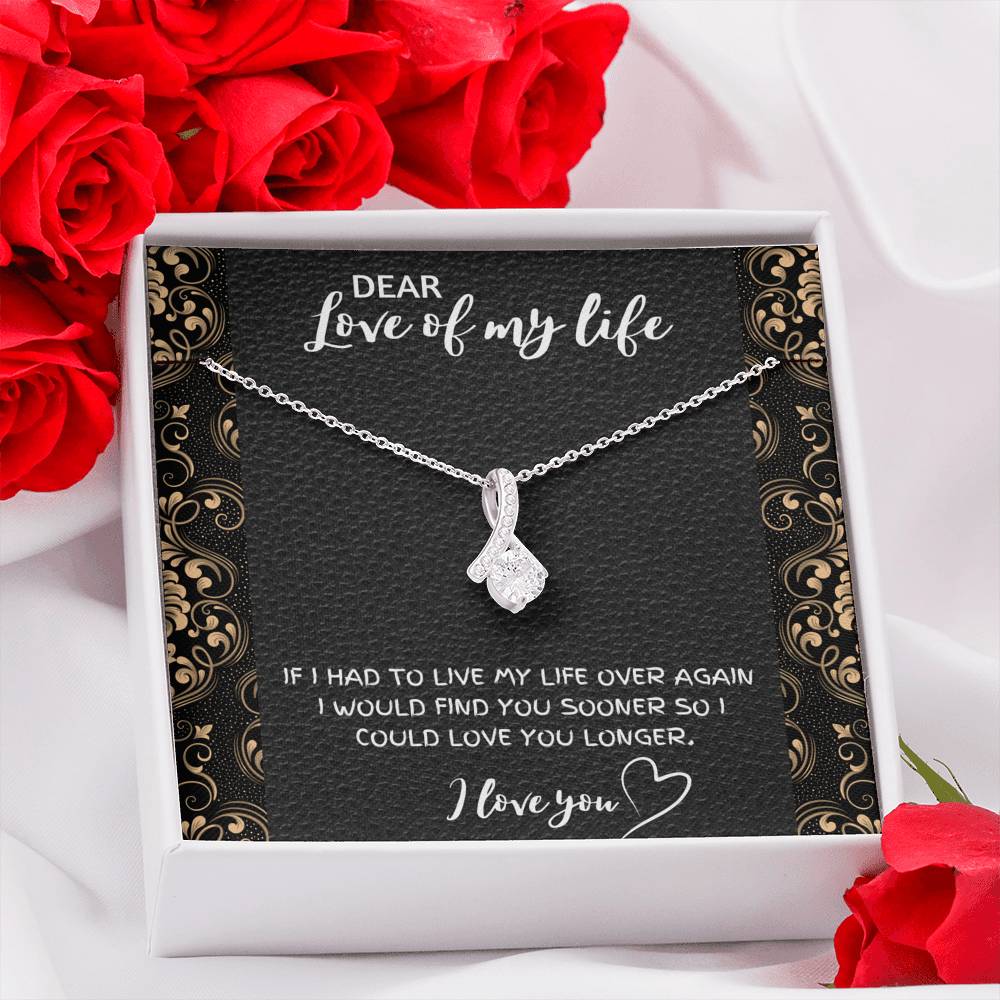 DEAR LOVE OF MY LIFE ALLURING BEAUTY NECKLACE GIFT SET - ON CLOUD NINE GIFTS