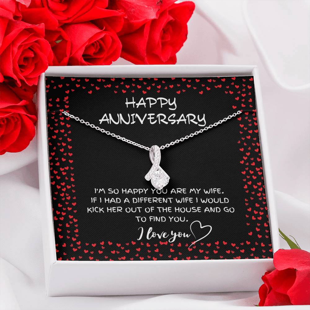 HAPPY ANNIVERSARY ALLURING BEAUTY NECKLACE GIFT SET - ON CLOUD NINE GIFTS