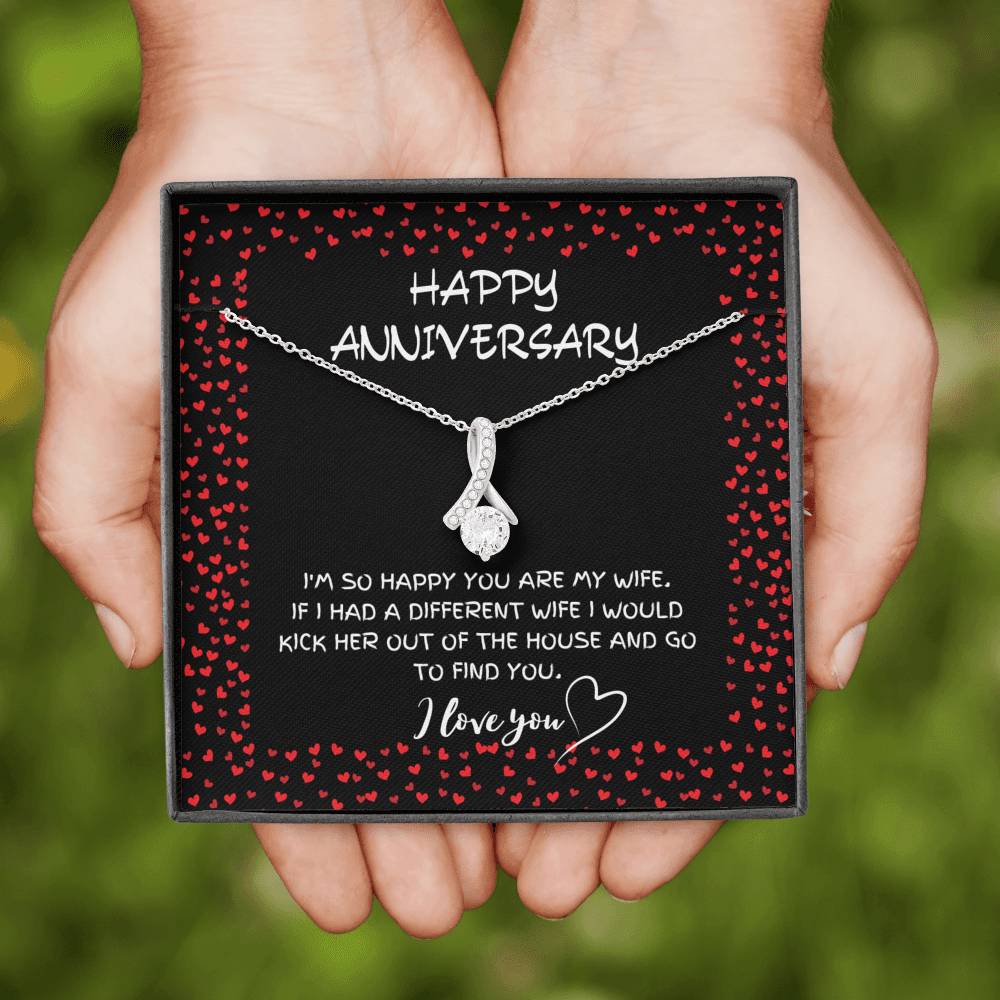 HAPPY ANNIVERSARY ALLURING BEAUTY NECKLACE GIFT SET - ON CLOUD NINE GIFTS