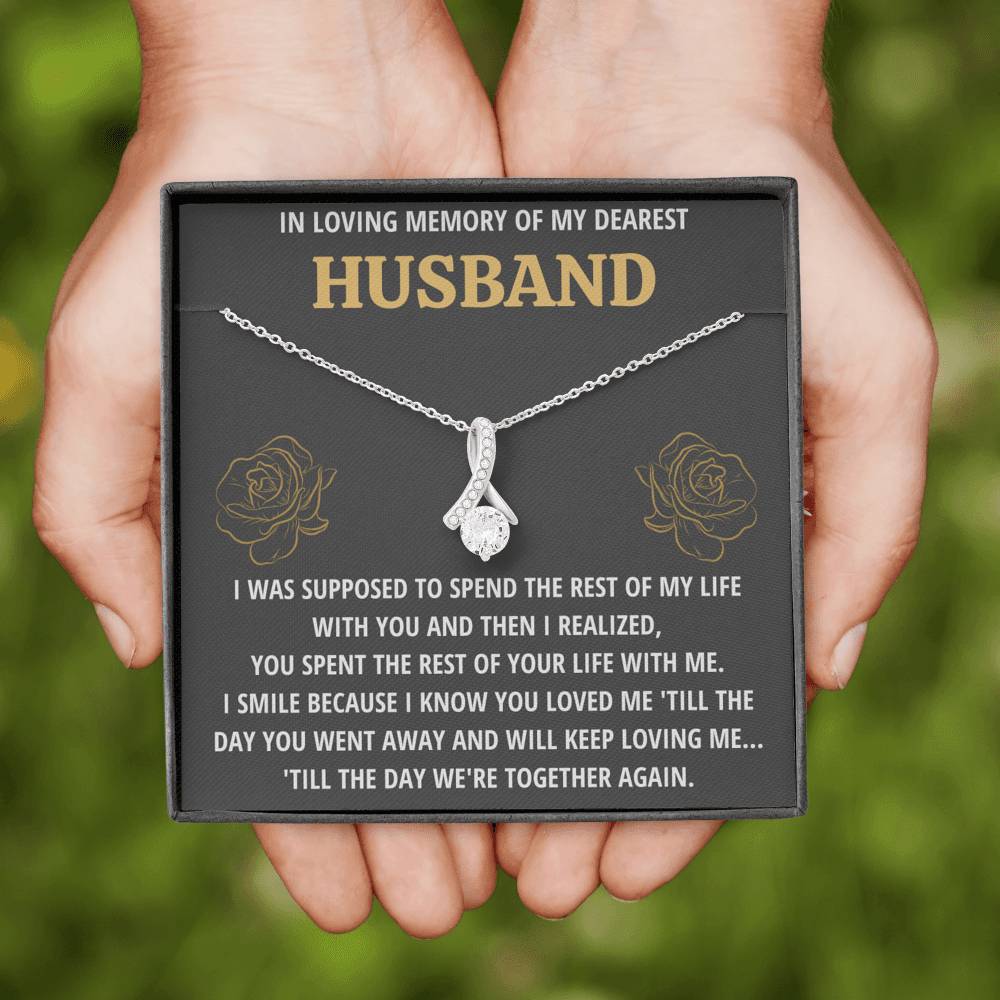 TO MY HUSBAND "LIFE - GOLDEN" REMEMBRANCE ALLURING BEAUTY NECKLACE GIFT SET - ON CLOUD NINE GIFTS