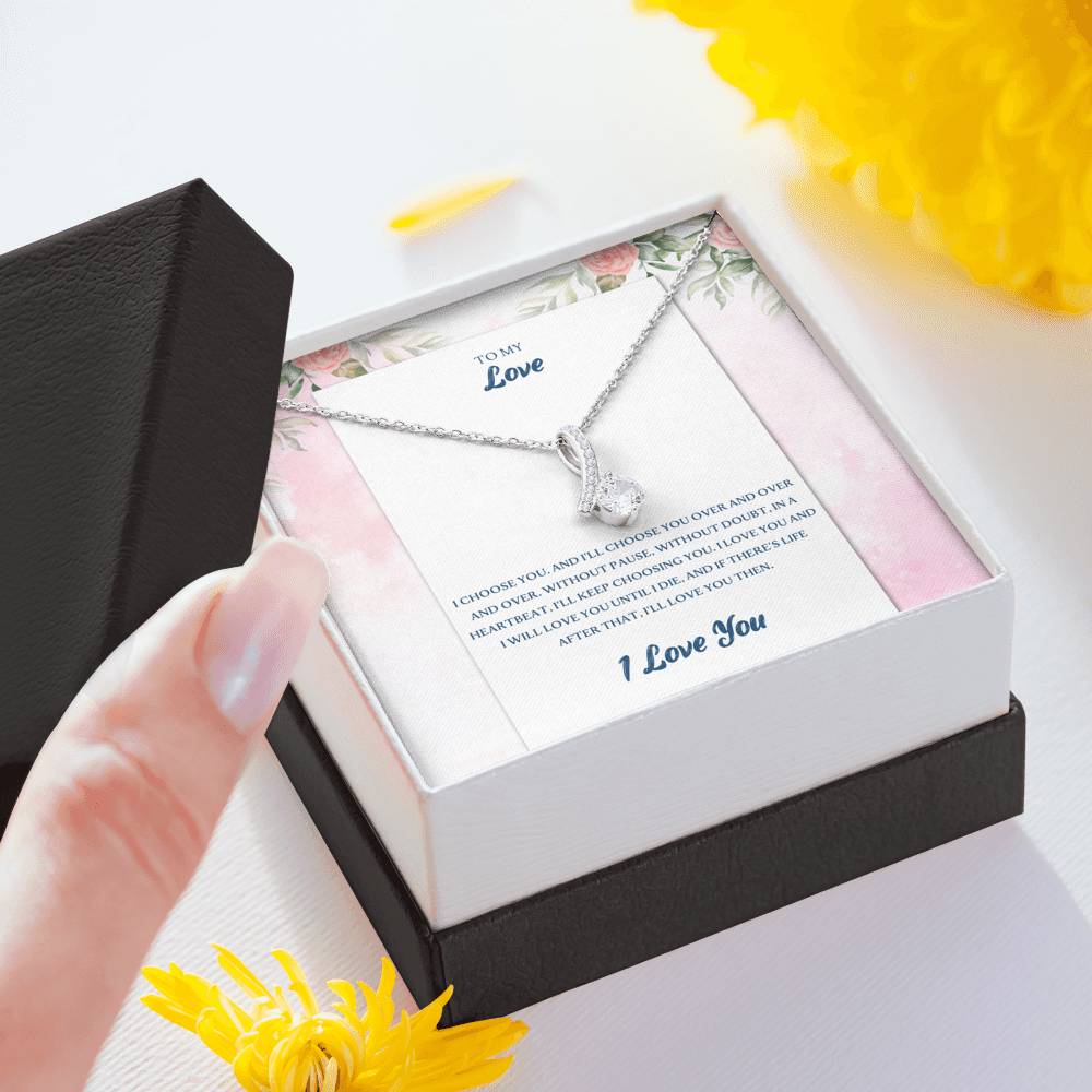 TO MY LOVE "CHOOSE-PB" ALLURING BEAUTY NECKLACE GIFT SET - ON CLOUD NINE GIFTS