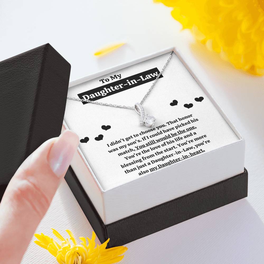 TO MY DAUGHTER-IN-LAW "BLESSING FROM THE START" ALLURING BEAUTY NECKLACE GIFT SET - ON CLOUD NINE GIFTS