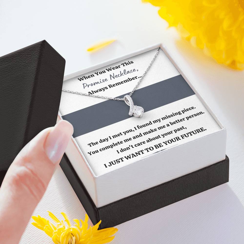 TO MY LOVE "PROMISE NECKLACE - YOUR FUTURE" ALLURING BEAUTY NECKLACE GIFT SET - ON CLOUD NINE GIFTS
