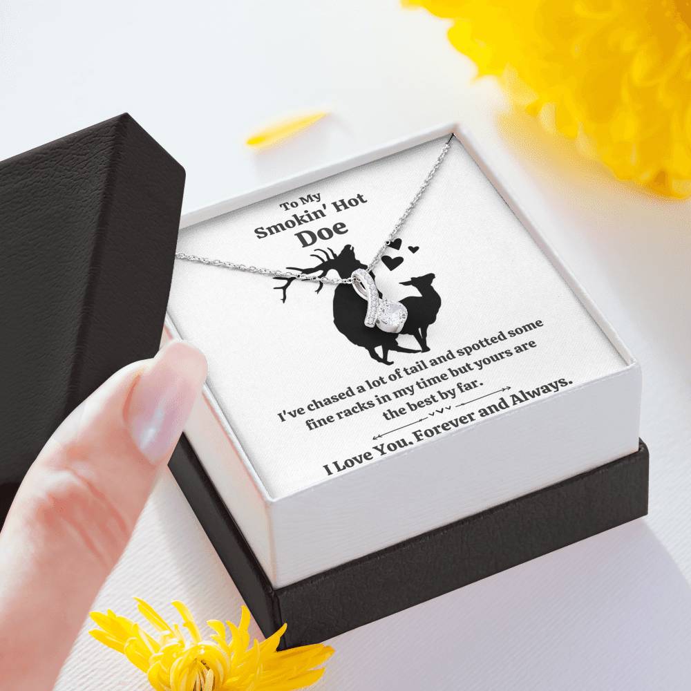 TO MY SMOKIN HOT DOE "TAIL" ALLURING BEAUTY NECKLACE GIFT SET - ON CLOUD NINE GIFTS