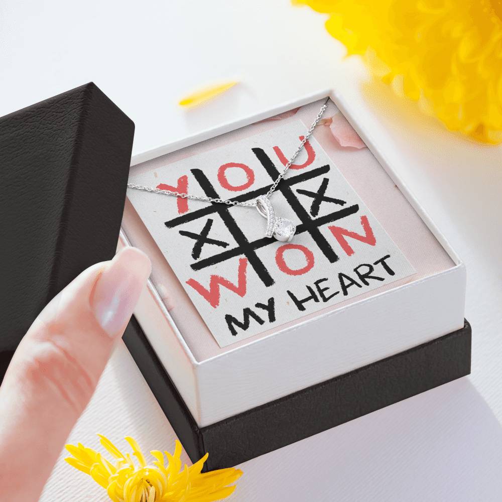 TO MY LOVE "TIC TAC TOE" ALLURING BEAUTY NECKLACE VALENTINES DAY GIFT SET - ON CLOUD NINE GIFTS