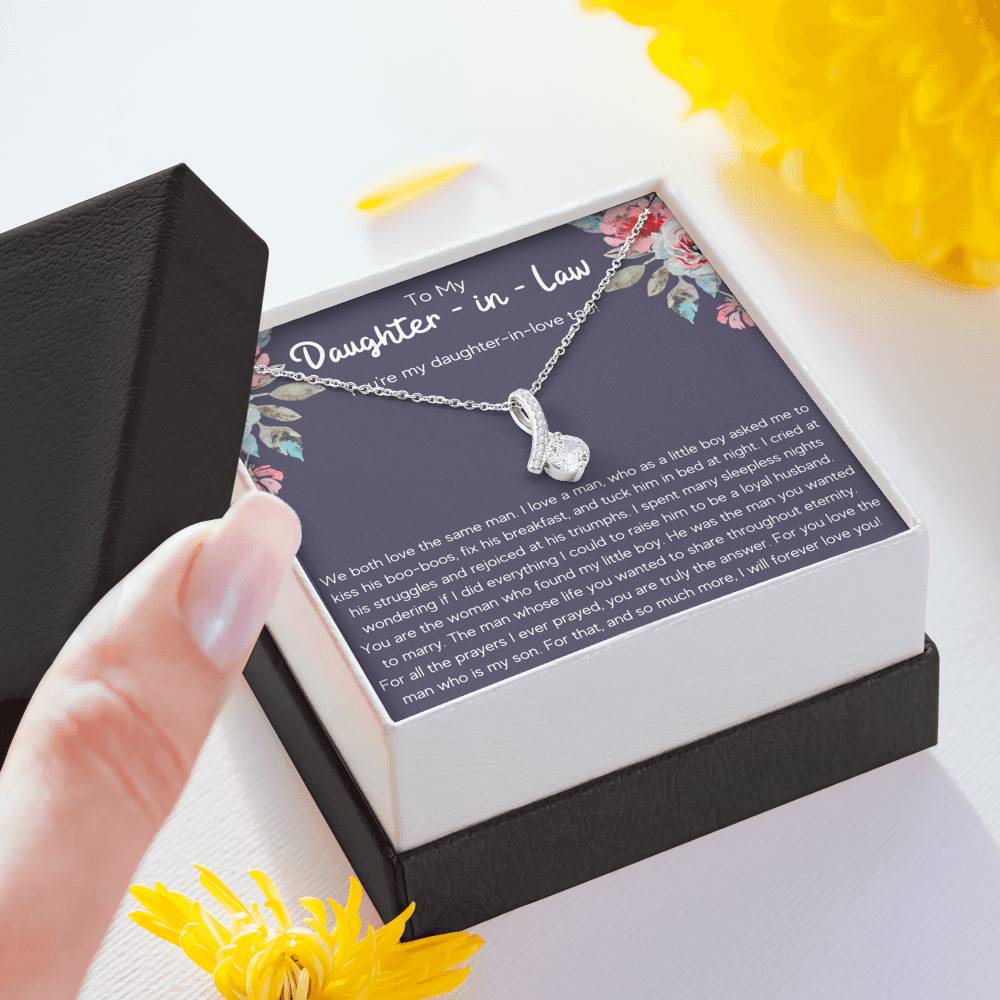 TO MY DAUGHTER-IN-LAW TRIUMPHS ALLURING BEAUTY NECKLACE GIFT SET - ON CLOUD NINE GIFTS