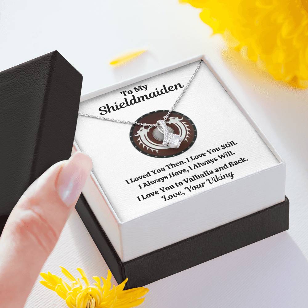 TO MY SHIELDMAIDEN "ALWAYS WILL - RED" ALLURING BEAUTY NECKLACE GIFT SET - ON CLOUD NINE GIFTS