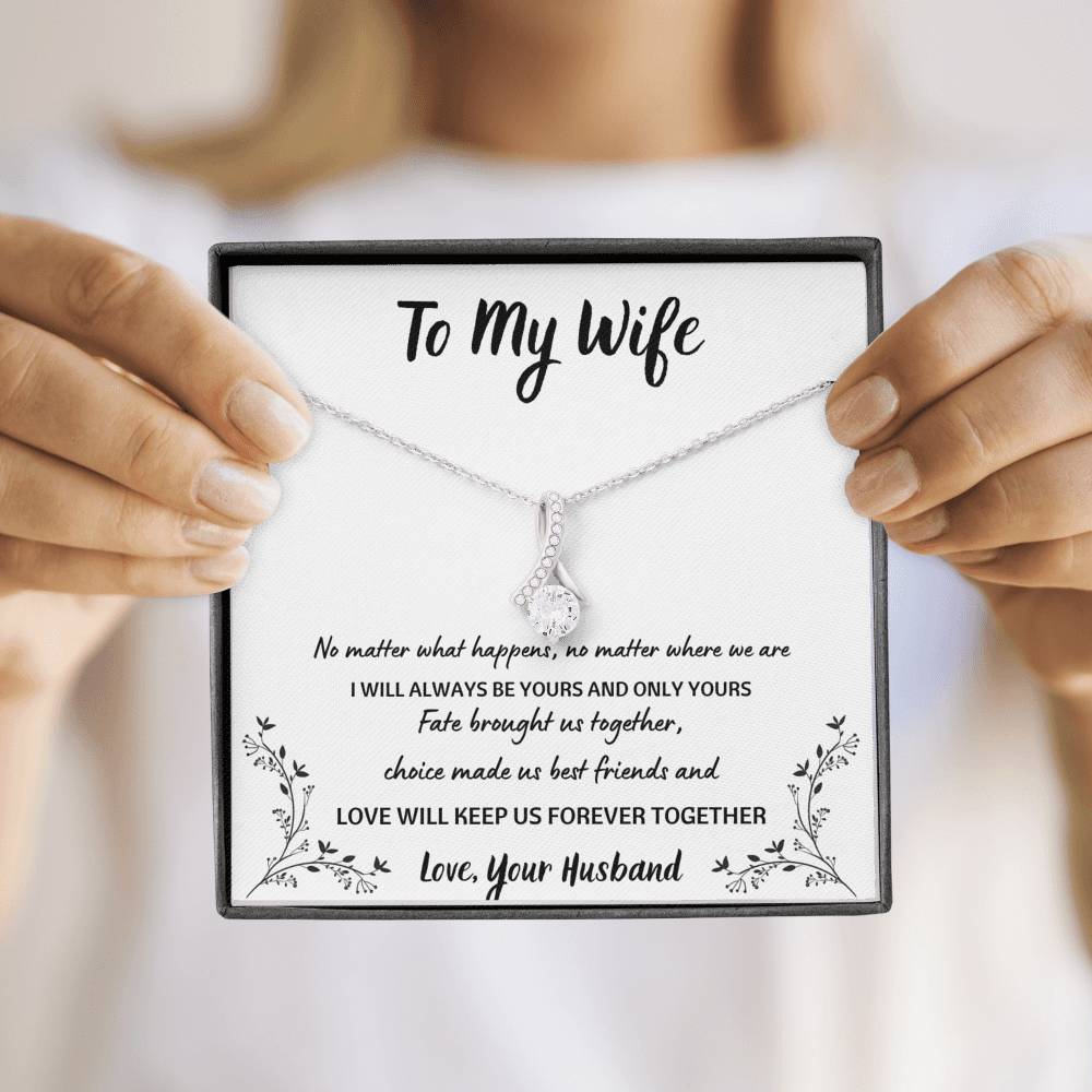 To My Wife "Forever Together" Alluring Beauty Necklace Gift Set - ON CLOUD NINE GIFTS