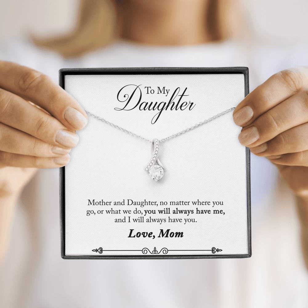 TO MY DAUGHTER "HAVE YOU - SO" ALLURING BEAUTY NECKLACE GIFT SET - ON CLOUD NINE GIFTS