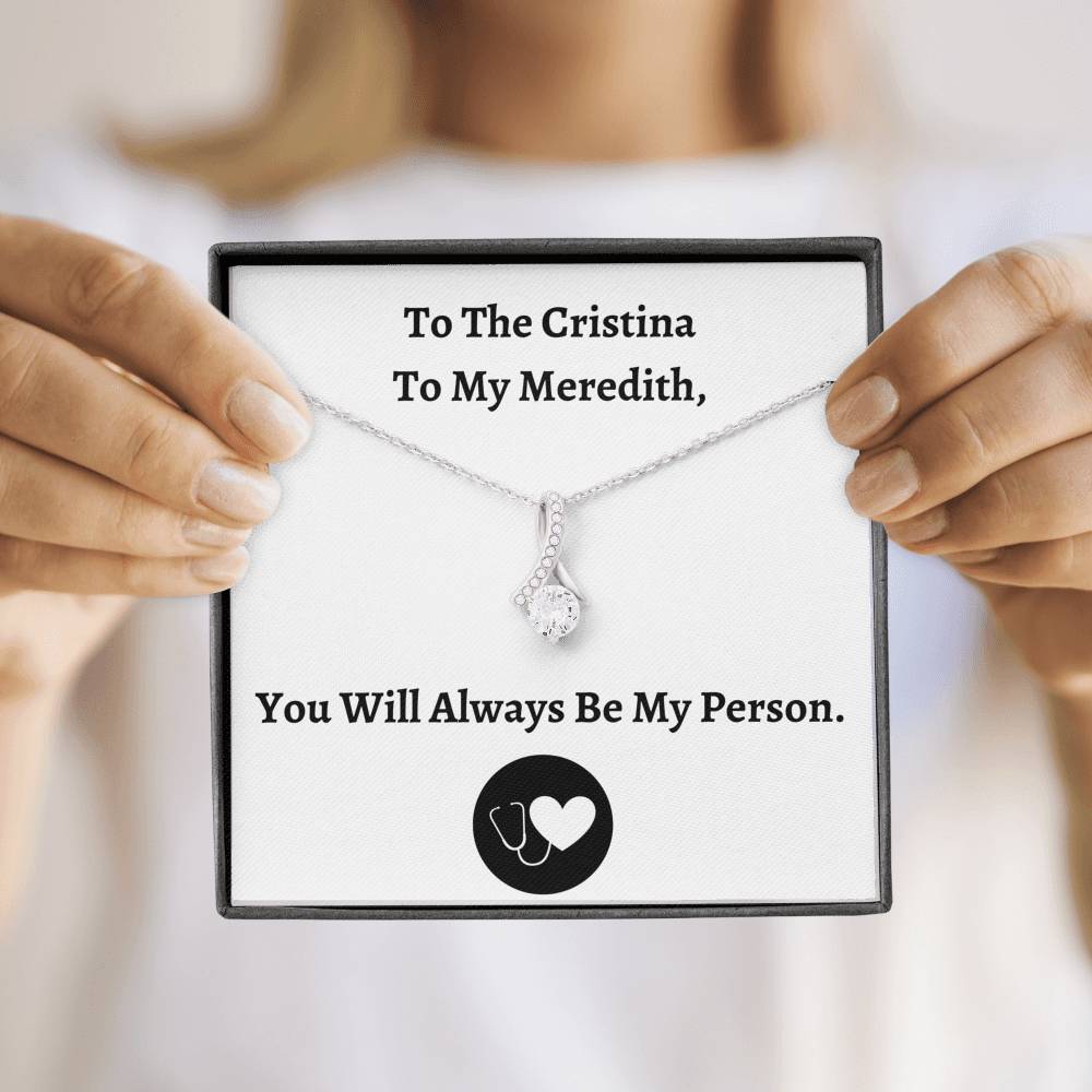 TO MY PERSON "CRISTINA AND MEREDITH" ALLURING BEAUTY NECKLACE GIFT SET - ON CLOUD NINE GIFTS