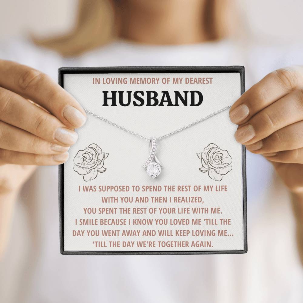 TO MY HUSBAND "LIFE" REMEMBRANCE ALLURING BEAUTY NECKLACE GIFT SET - ON CLOUD NINE GIFTS