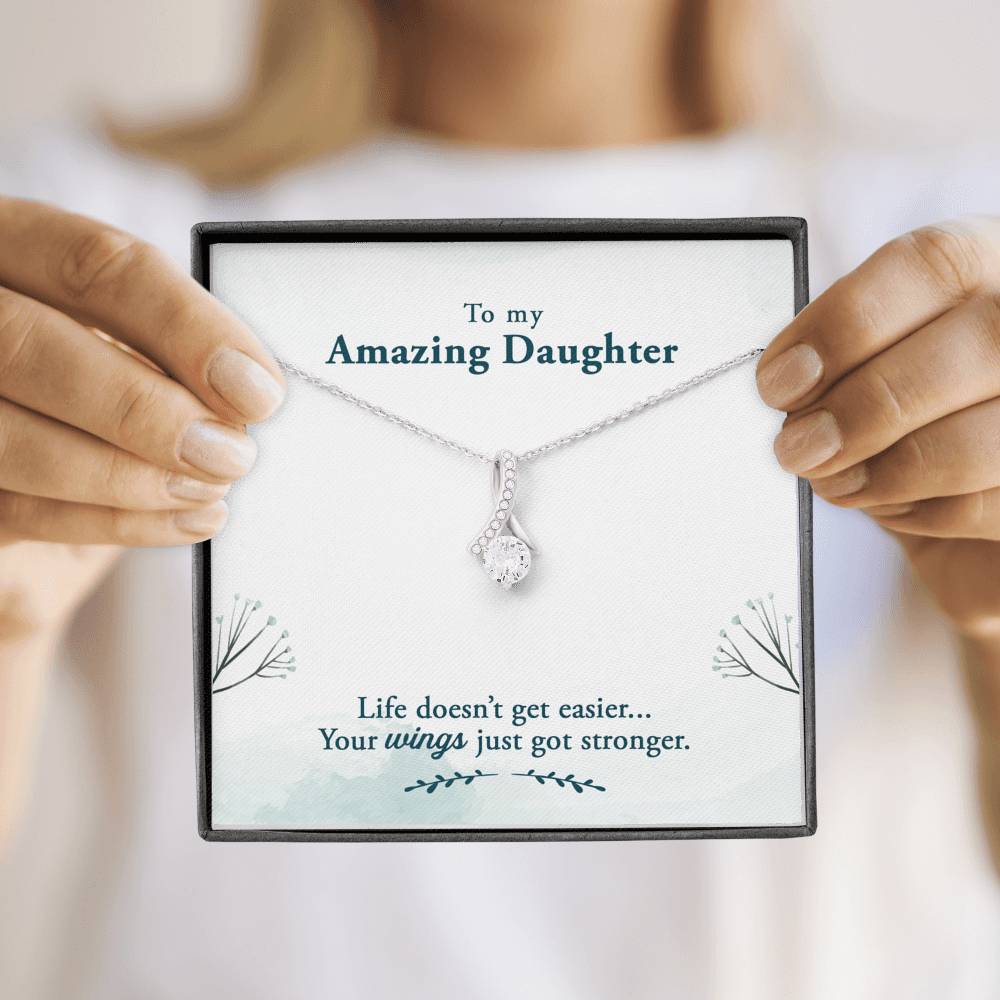 TO MY AMAZING DAUGHTER "WINGS" ALLURING BEAUTY NECKLACE GIFT SET - ON CLOUD NINE GIFTS