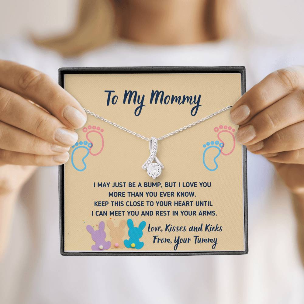 TO MY MOMMY "CUTE BUNNIES" ALLURING BEAUTY NECKLACE GIFT SET - ON CLOUD NINE GIFTS