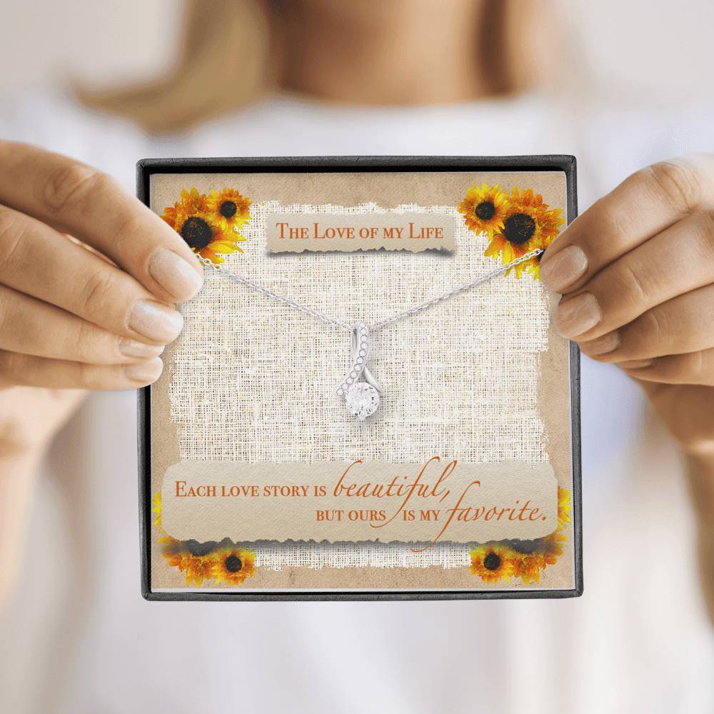TO THE LOVE OF MY LIFE "SUNFLOWER" ALLURING BEAUTY NECKLACE GIFT SET - ON CLOUD NINE GIFTS