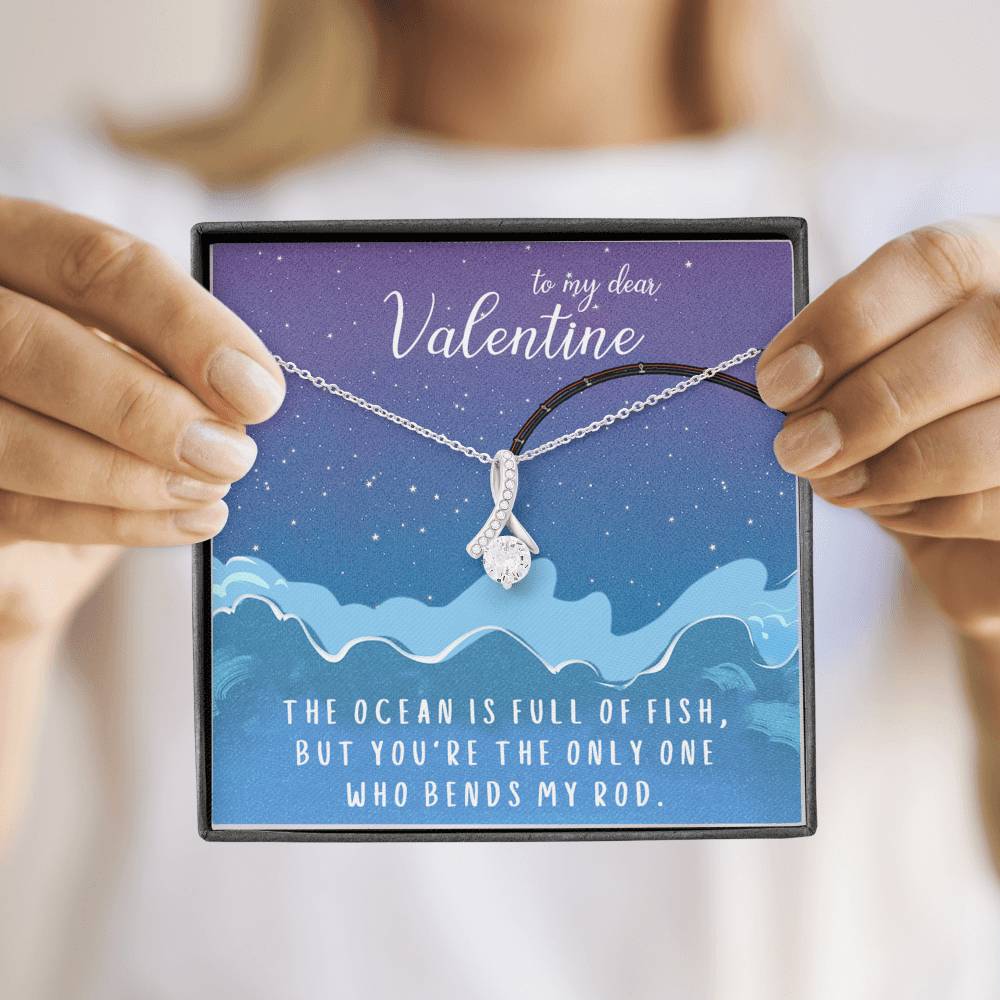 TO MY DEAR VALENTINE "FISH" ALLURING BEAUTY NECKLACE VALENTINES DAY GIFT SET - ON CLOUD NINE GIFTS