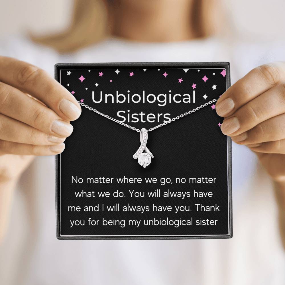 UNBIOLOGICAL SISTERS "NO MATTER WHERE WE GO" ALLURING BEAUTY NECKLACE GIFT SET - ON CLOUD NINE GIFTS